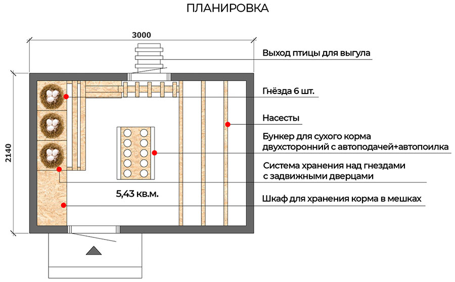 Курятник, Каркасный, Своими руками, Чертежи, Как сделать, Из дерева, Деревянный