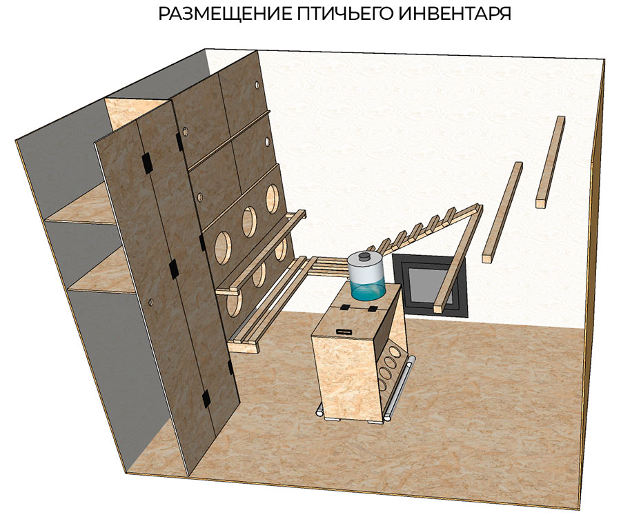 Курятник, Каркасный, Своими руками, Чертежи, Как сделать, Из дерева, Деревянный