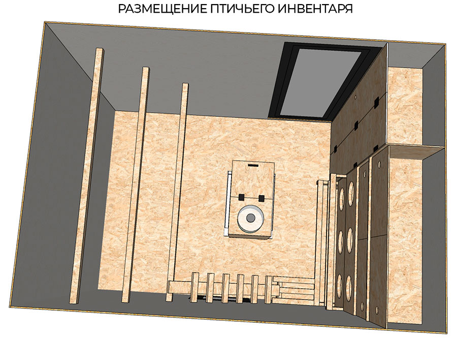 Курятник, Каркасный, Своими руками, Чертежи, Как сделать, Из дерева, Деревянный