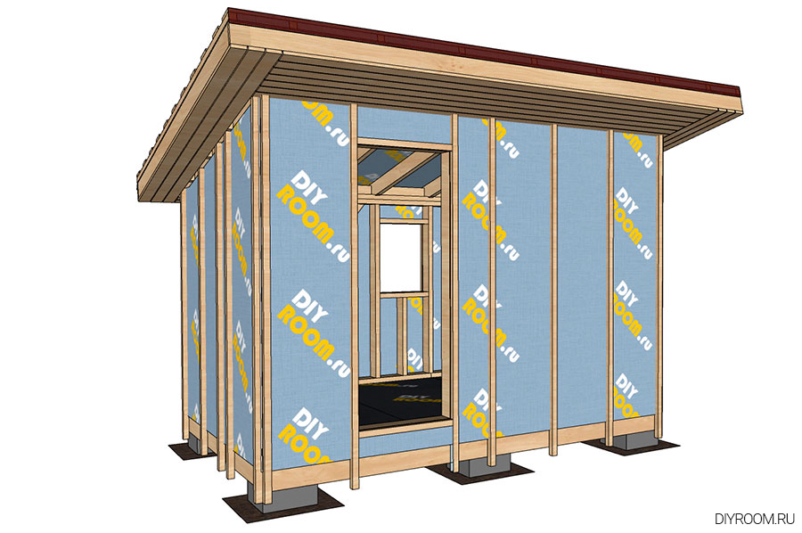 Курятник, Чертежи, Схема, Проект, Каркасный, Своими руками, Как сделать, Из дерева, Круглогодичный