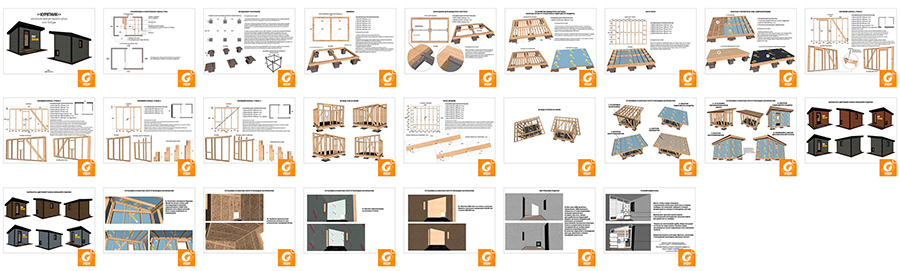 Курятник, Чертежи, Схема, Проект, Каркасный, Своими руками, Как сделать, Из дерева, Круглогодичный