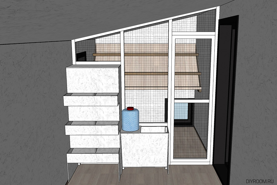 Курятник, Чертежи, Схема, Проект, Каркасный, Своими руками, Как сделать, Из дерева, Круглогодичный