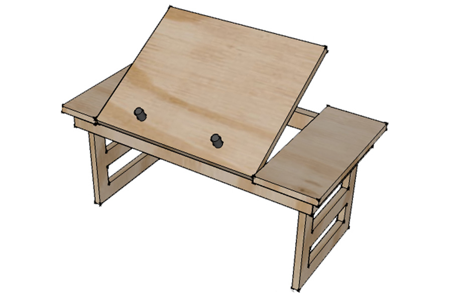 Столик для ноутбука, Мебель, Поделки своими руками, DIY, Дерево, Фанера, Для дома, Самоделки, Чертежи, Шаблоны, Схемы